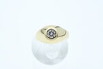Ring i gult gull med diamant - Bilde 2