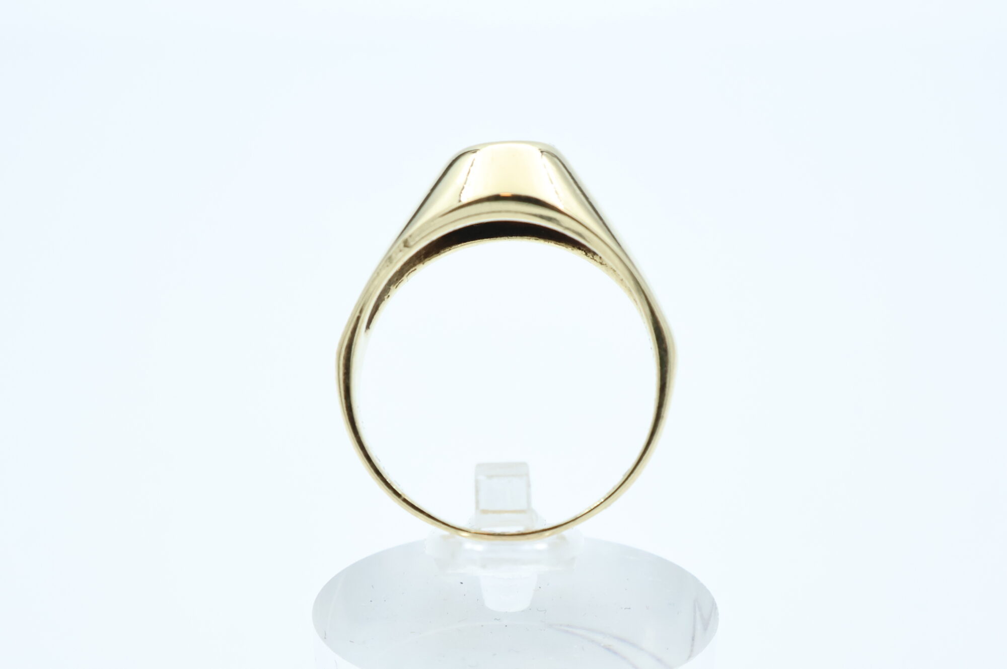 Ring i gult gull med diamant - Bilde 3