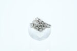 Ring i hvitt gull med diamanter - Bilde 2