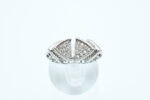 Ring i hvitt gull med diamanter - Bilde 2