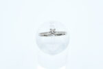 Ring i hvitt gull med diamant - Bilde 2