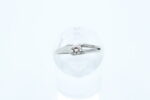 Ring i hvitt gull med diamant - Bilde 2