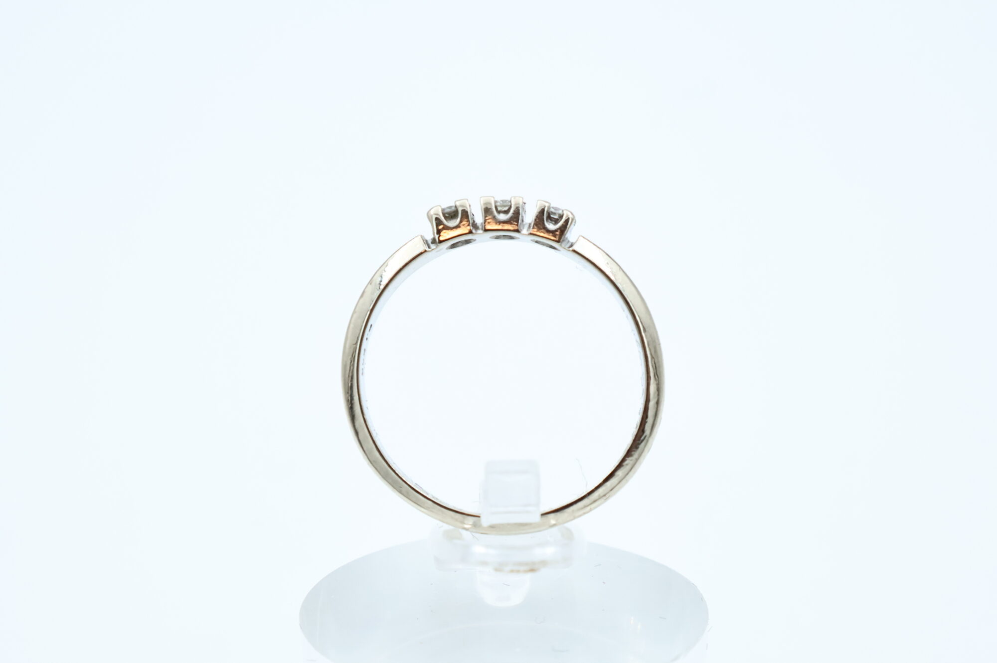 Ring i hvitt gull med diamanter - Bilde 3