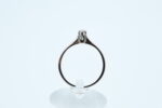 Ring i hvitt gull med diamant - Bilde 3