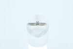 Ring i hvitt gull med diamant - Bilde 2