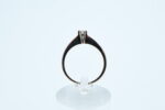 Ring i hvitt gull med diamant - Bilde 3
