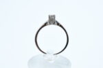 Ring i hvitt gull med diamant - Bilde 3