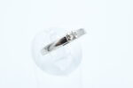 Ring i hvitt gull med diamant