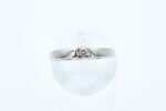 Ring i hvitt gull med diamant - Bilde 2