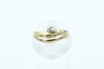 Ring i flerfarget gull med diamanter - Bilde 2
