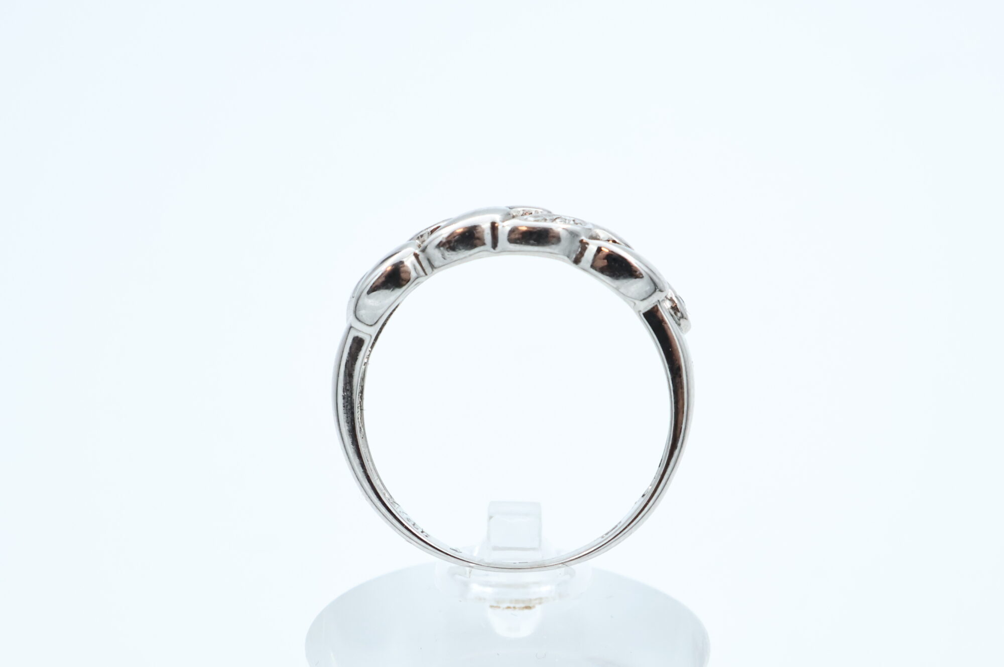 Ring i hvitt gull med diamanter - Bilde 3