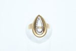 Ring i gult gull med diamanter - Bilde 2