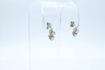 Ørepynt i hvitt gull med diamant (4x0.20ct)