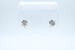 Ørepynt i hvitt gull med diamant (2x0.38ct) - Bilde 2