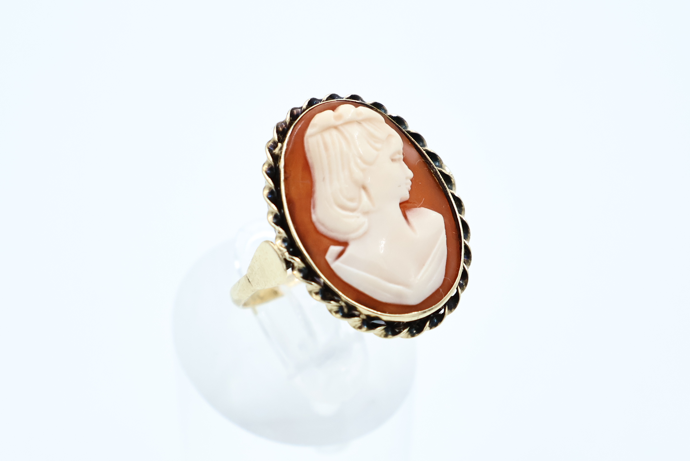 IMG_0159 Ring i gult gull med came - Bilde 1