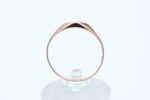 Ring i rose gull med hvit sten - Bilde 3