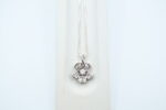 Anheng i hvitt gull med diamanter - Bilde 2
