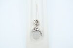 Anheng i hvitt gull med diamanter - Bilde 2
