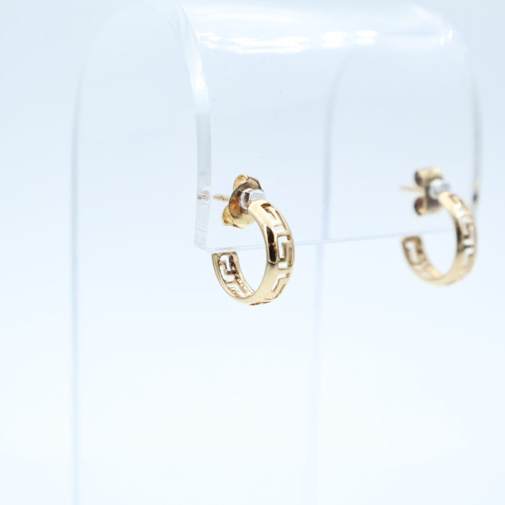 Ørepynt i gult gull