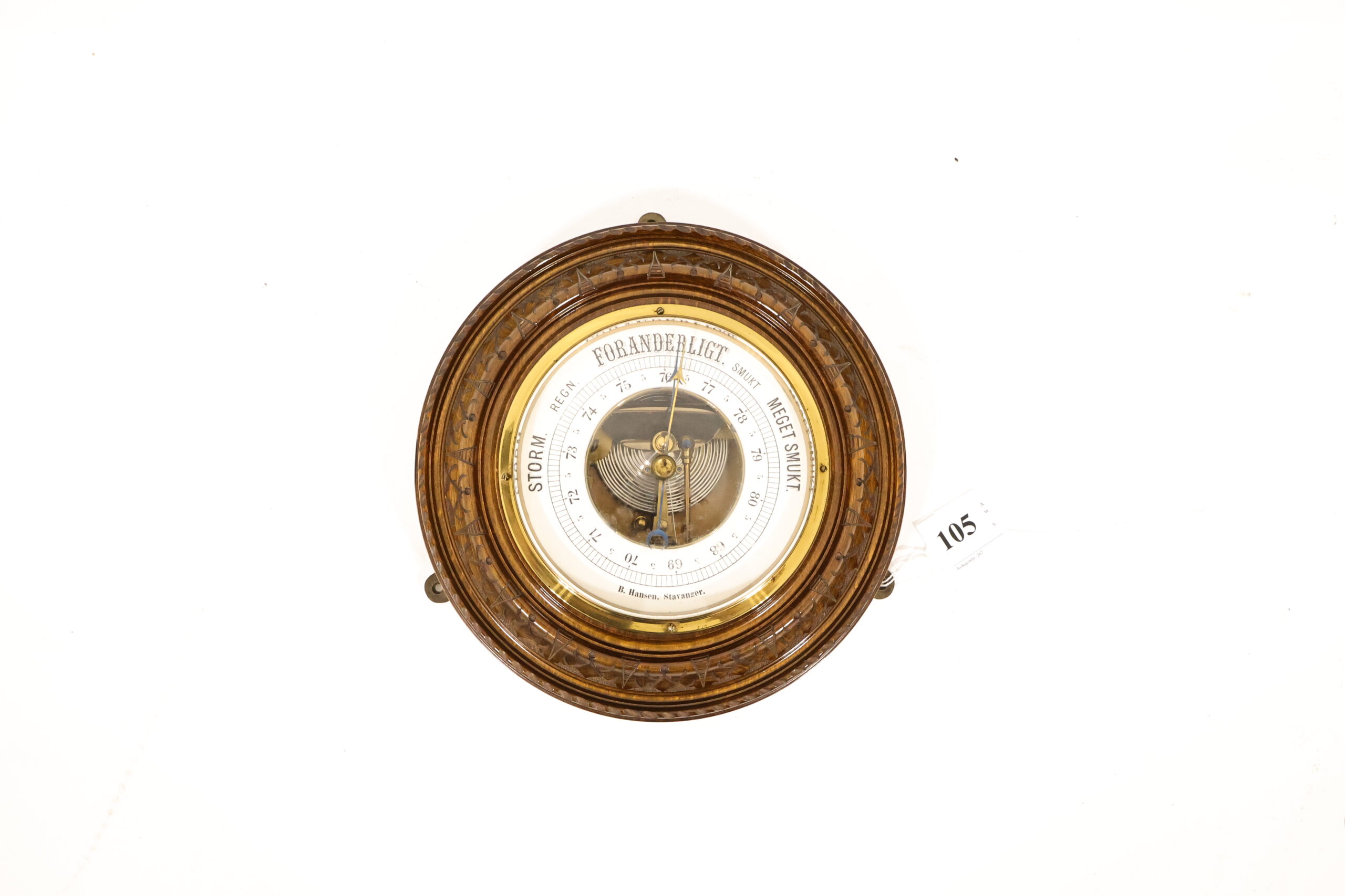 IMG_2410 (105) Eldre rundt barometer - Bilde 1