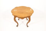 (115) Lite rundt bord, rokokko, Mahogny