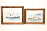 (136) 4 stk diverse martime bilder