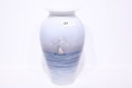 (221) Royal Copenhagen gulv vase, maritimt motiv, høyde 43cm