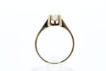Ring i gult gull med perle - Bilde 3