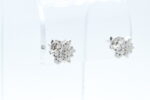 Ørepynt i hvitt gull med diamant (26x0.035)