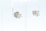 Ørepynt i hvitt gull med diamant (2x0.65)