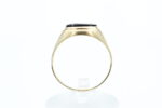 Ring i gult gull med onyx - Bilde 3
