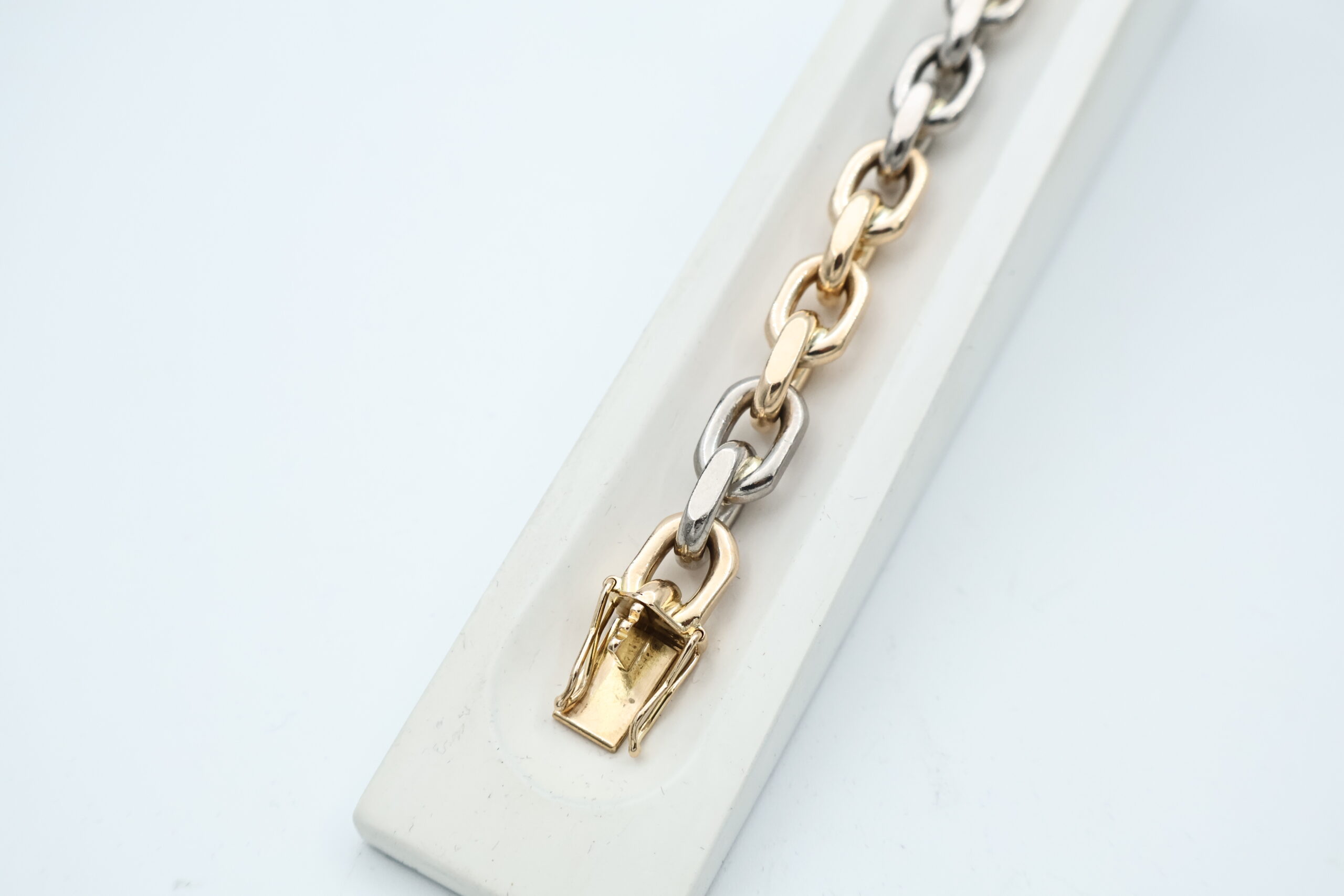 IMG_4180 (273) 14K flerfarget armbånd, BNH lengde 19cm (63.9gr) - Bilde 1