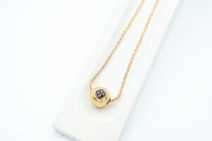Collier i gult gull