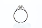 Ring i hvitt gull med diamant - Bilde 3