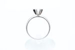 Ring i hvitt gull med diamant - Bilde 3